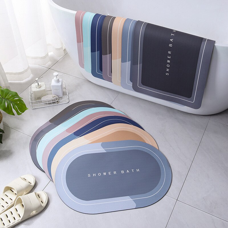 Tapis de Bain Absorbant et Antidérapant