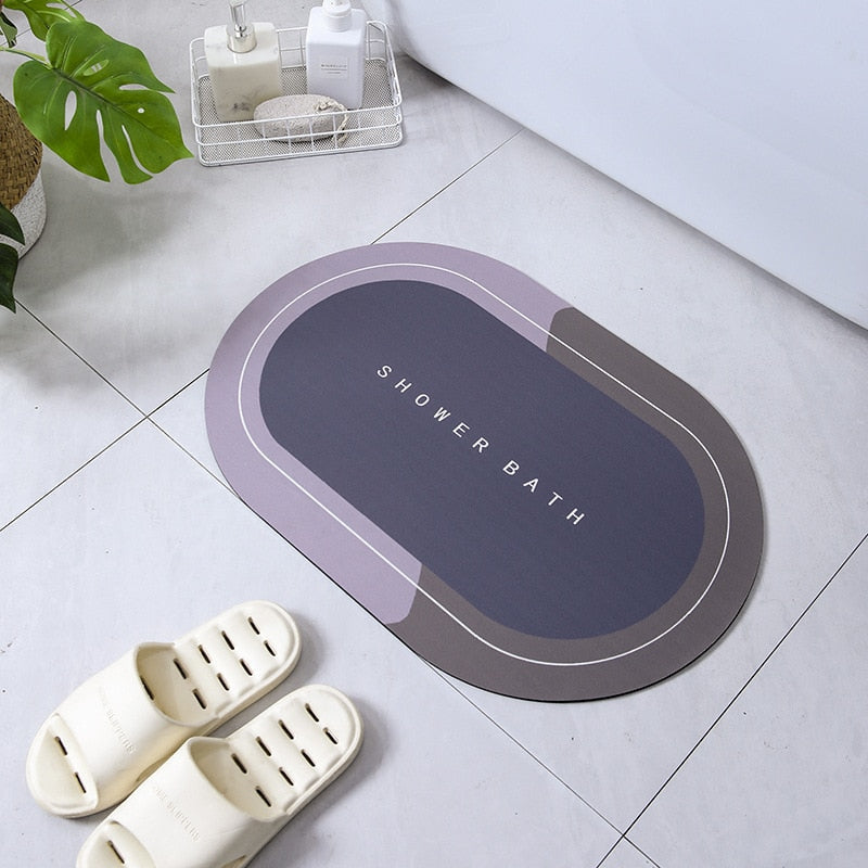 Tapis de Bain Absorbant et Antidérapant