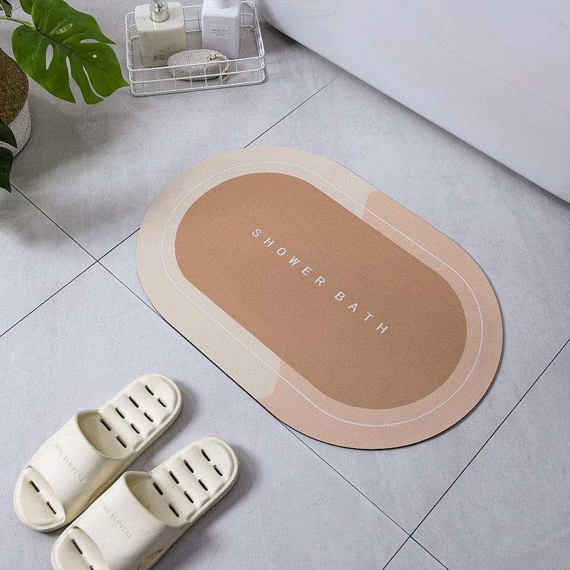 Tapis de Bain Absorbant et Antidérapant